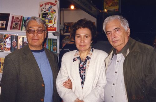С коллегами по перу: писатели Юрий Рытхэу(слева) и Илья Штемлер.